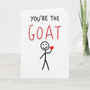 Tarjeta de Amor Eres la Cabra