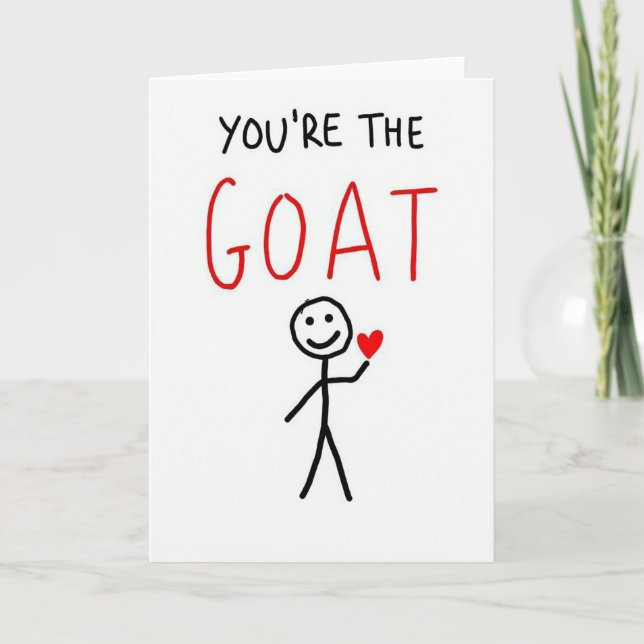 Tarjeta de Amor Eres la Cabra (Anverso)