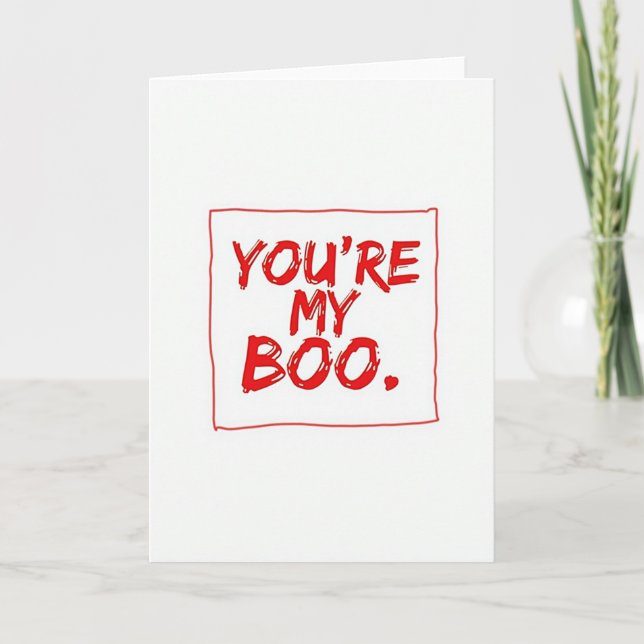 Tarjeta de Amor Eres Mi Boo (Anverso)