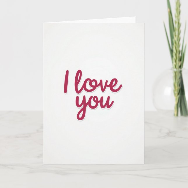 Tarjeta de amor escrita a mano (Anverso)