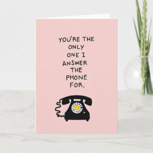 Tarjeta de amor especial para tu llamada