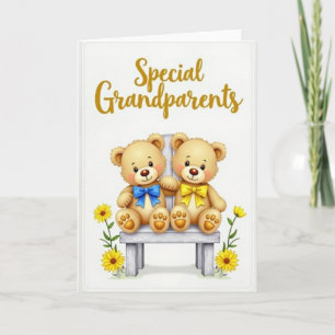 Tarjeta de amor familiar Abrazos de oso