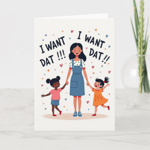 Tarjeta de amor familiar dulce