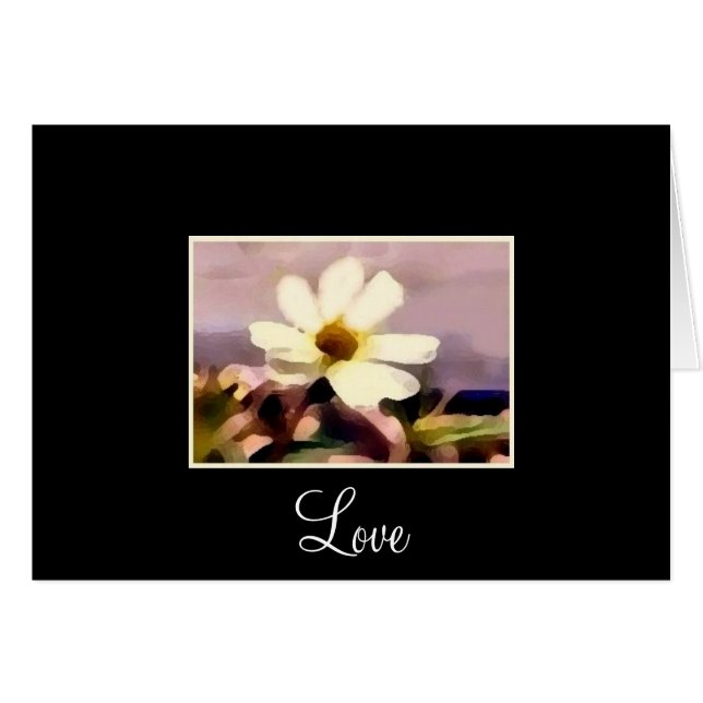 tarjeta de amor floral (Anverso (Horizontal))