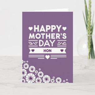 Tarjeta de amor geométrico para el día de la madre