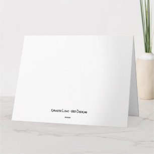 Tarjeta de amor Giraffe