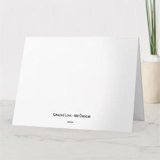 Tarjeta de amor Giraffe