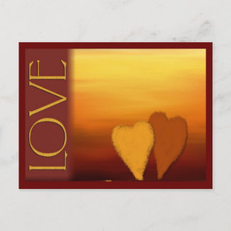 Tarjeta de amor Golden Sunset