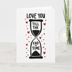 Tarjeta de amor hasta el fin de los tiempos