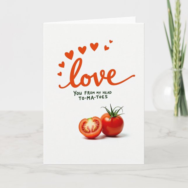 Tarjeta de Amor Hasta los Tomates (Anverso)