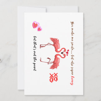 Tarjeta de amor humorística: Tarjeta sonriente, fl