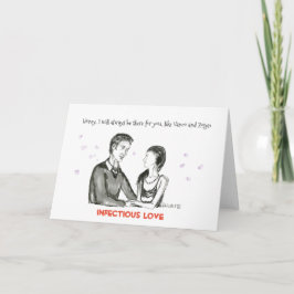 Tarjeta de amor infecciosa