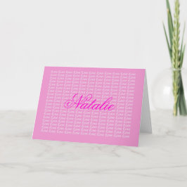 Tarjeta de amor interminable de Natalie Lavender