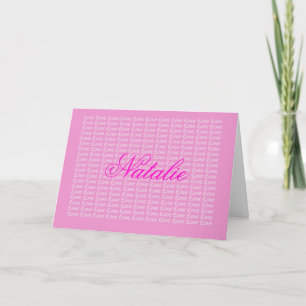 Tarjeta de amor interminable de Natalie Lavender