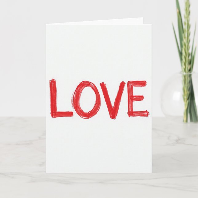 Tarjeta de amor manuscrita (Anverso)