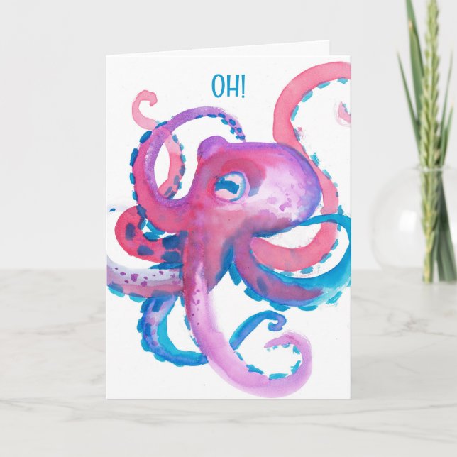 TARJETA DE AMOR/MENSAJERÍA DE ARMAS DE OCTOPUS (Anverso)