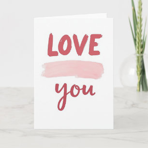 Tarjeta de Amor Minimalista