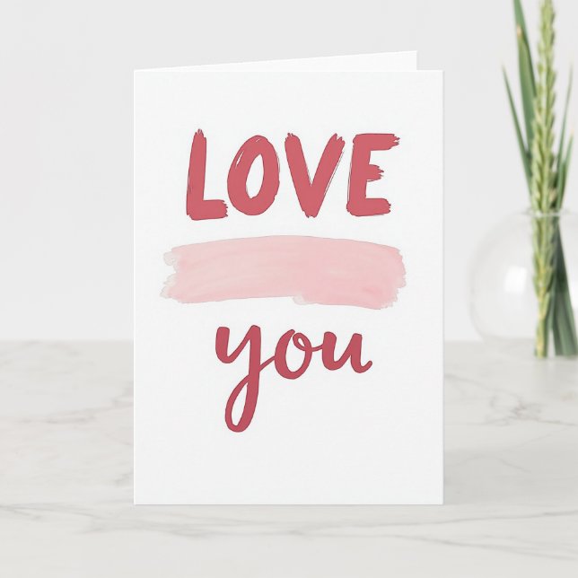 Tarjeta de Amor Minimalista (Anverso)