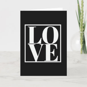 Tarjeta de amor minimalista limpia