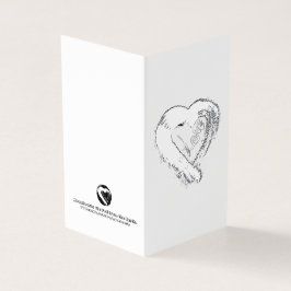 Tarjeta de amor Moon Hearts