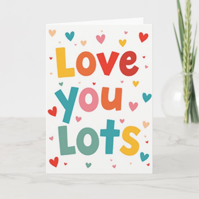 Tarjeta de Amor Mucho (Anverso)
