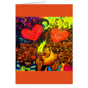 Tarjeta de amor negra
