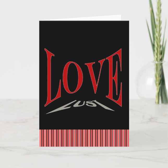Tarjeta de amor o de lujuria contra San Valentín (Anverso)