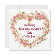 Tarjeta de amor para celebrar su primer día de la 