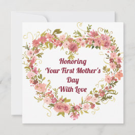 Tarjeta de amor para celebrar su primer día de la 