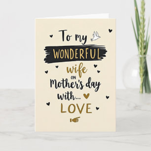 Tarjeta de amor para esposa maravillosa