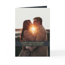 Tarjeta de amor para fotos de aniversario moderno