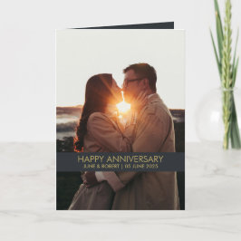 Tarjeta de amor para fotos de aniversario moderno