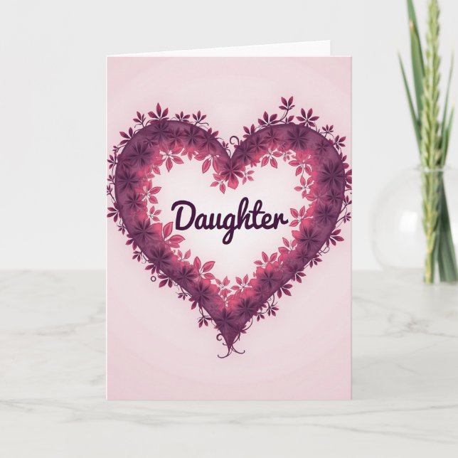 Tarjeta de Amor para Hijas Dulces (Anverso)