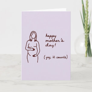 Tarjeta de amor para la futura madre