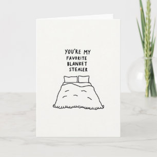 Tarjeta de Amor para Ladrón de Mantas Divertido