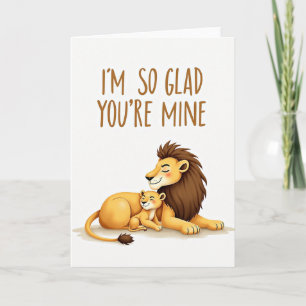 Tarjeta de amor para los mejores felinos rayados
