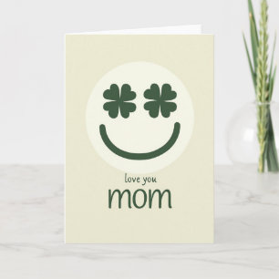 Tarjeta de amor para mamá afortunada