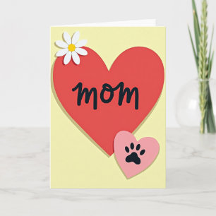 Tarjeta de amor para mamá dulce