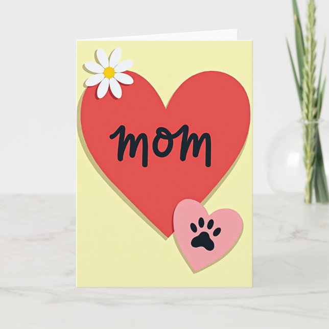 Tarjeta de amor para mamá dulce (Anverso)