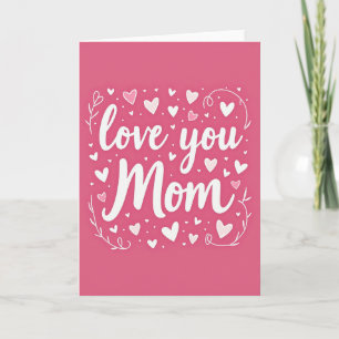 Tarjeta de amor para mamá la mejor de todas