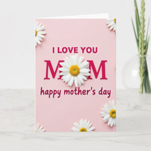 Tarjeta de Amor para Mamá Margarita Blanca