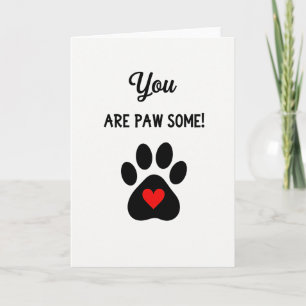 Tarjeta de Amor para Mascotas ¡Eres una Pata Algun