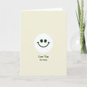 Tarjeta de amor para nuestra familia