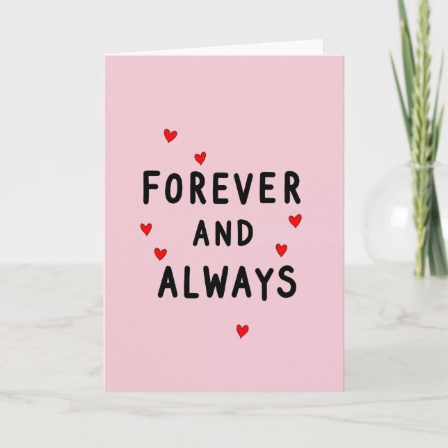 Tarjeta de amor para siempre (Anverso)