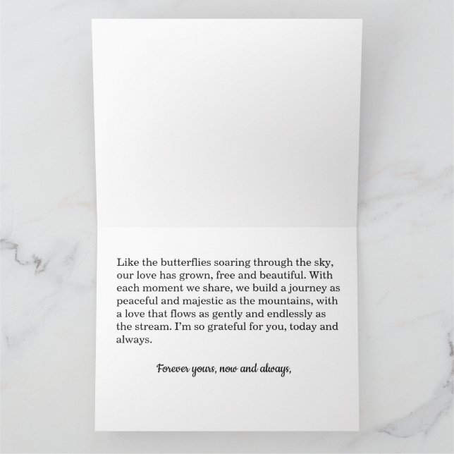 Tarjeta de amor para siempre (Interior)