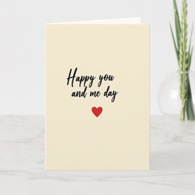 Tarjeta de amor para ti y para mí (Anverso)