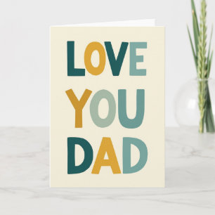 Tarjeta de Amor Petrol Blue Papá