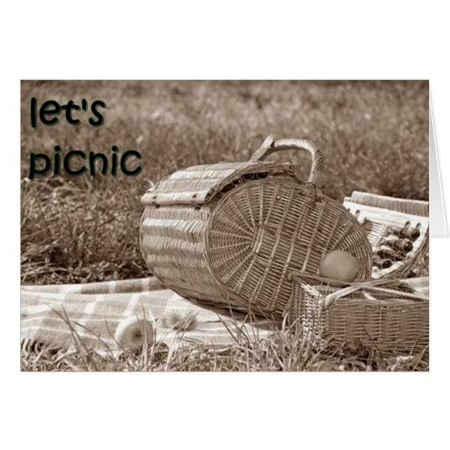 TARJETA DE AMOR "PICNIC" (Anverso (Horizontal))