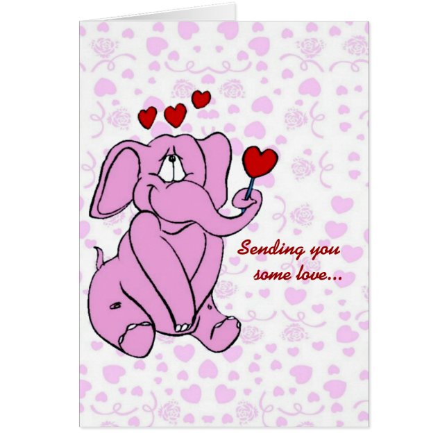 Tarjeta de amor Pinky (Frente)