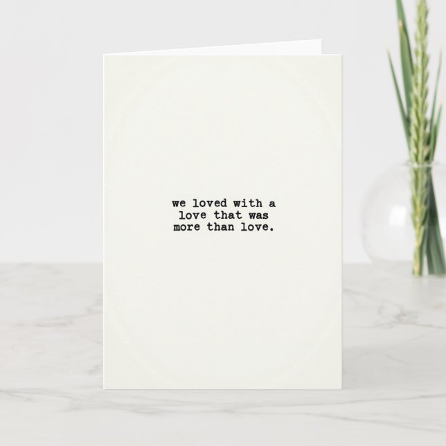 Tarjeta de amor profundo (Anverso)